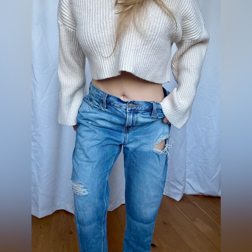 Old Navy Light Blue Slouchy Boyfriend Jeans